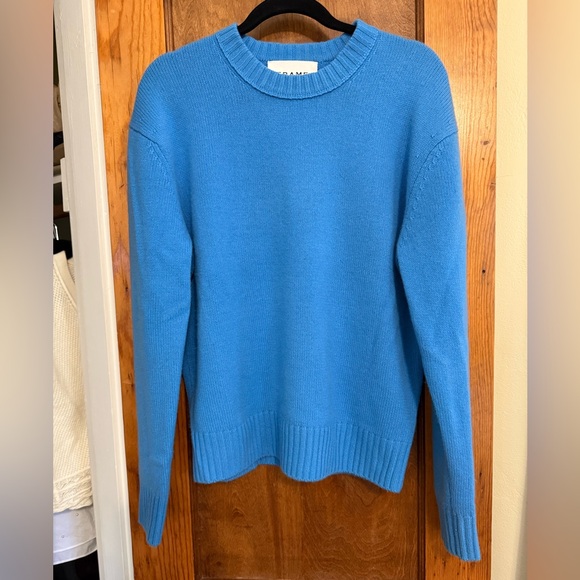 NWOT FRAME Cashmere Men’s Crewneck Sweater - Bright Blue - S